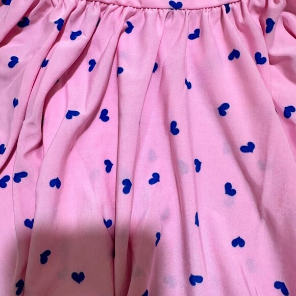 Dot Dot Smile Baby Girl Size 12/24 Month Pink Blue Hearts Tank Twirl Dress NWT - Picture 3 of 6